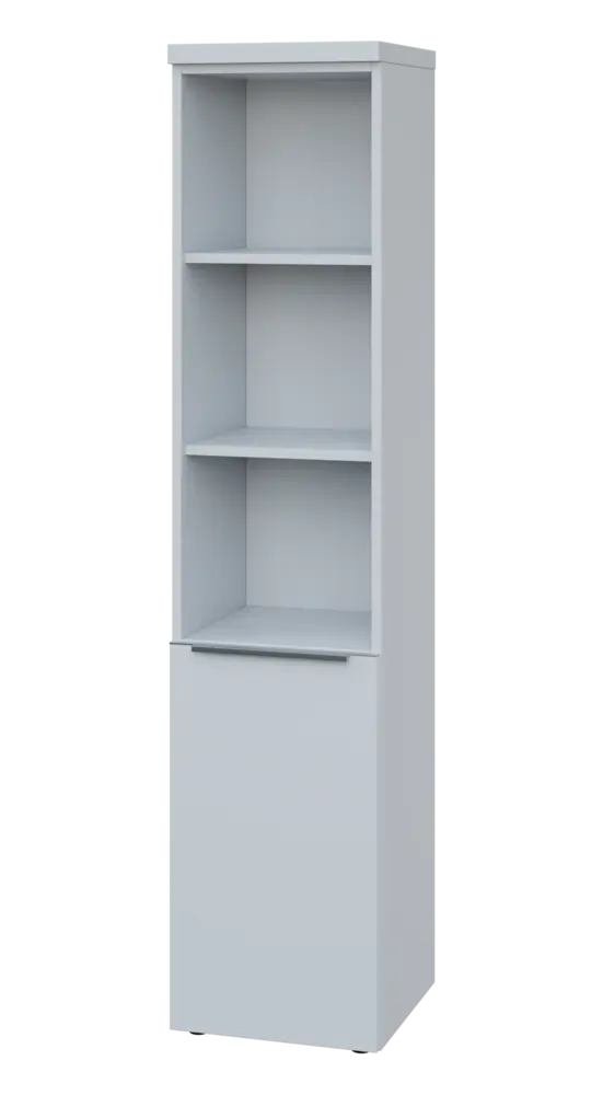 SIN 5 - 4DN3 kancelářská skříň, 1-dveřová/nika, levá, 1820x400x400, bílá